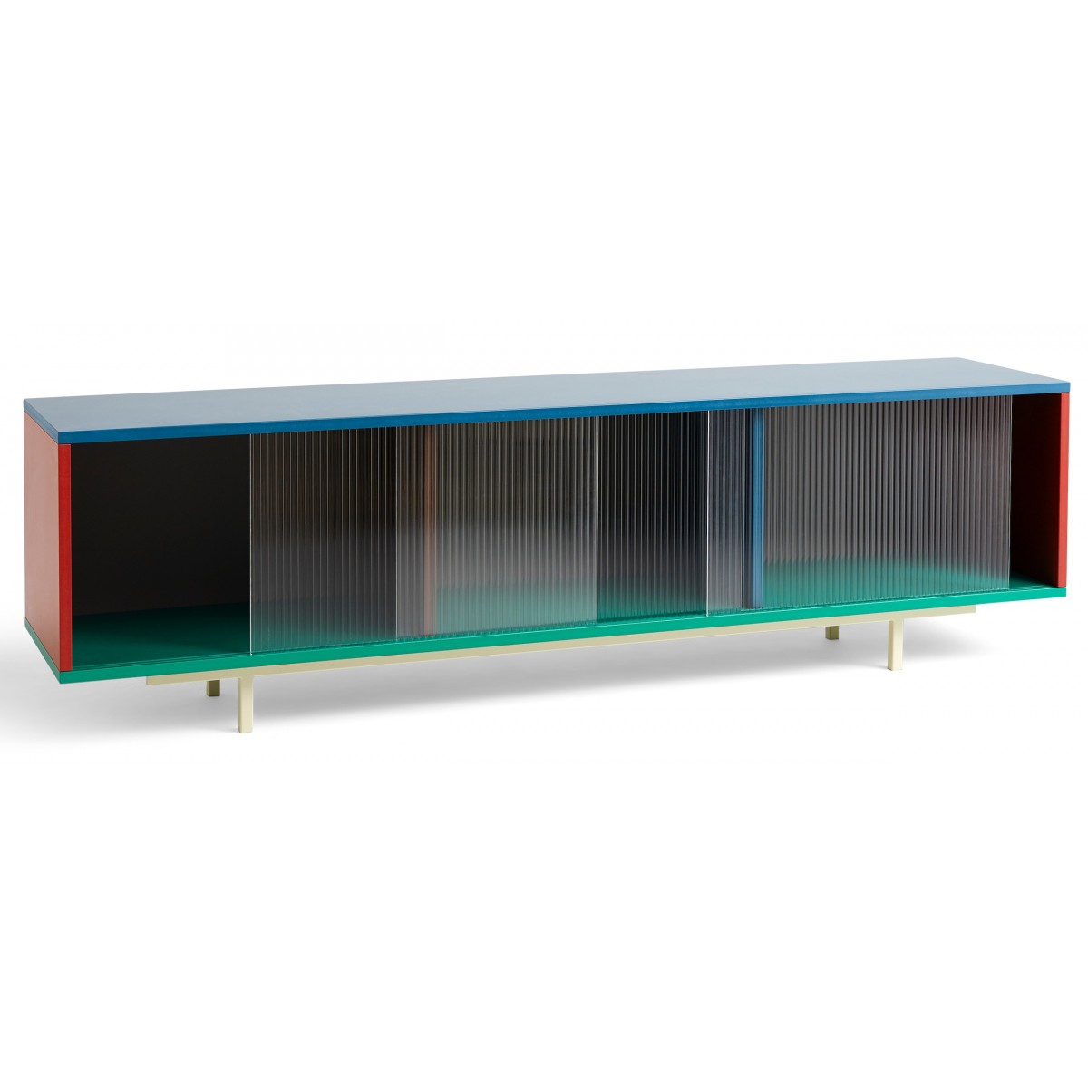 Colour cabinet L – Multi, floor, with glass