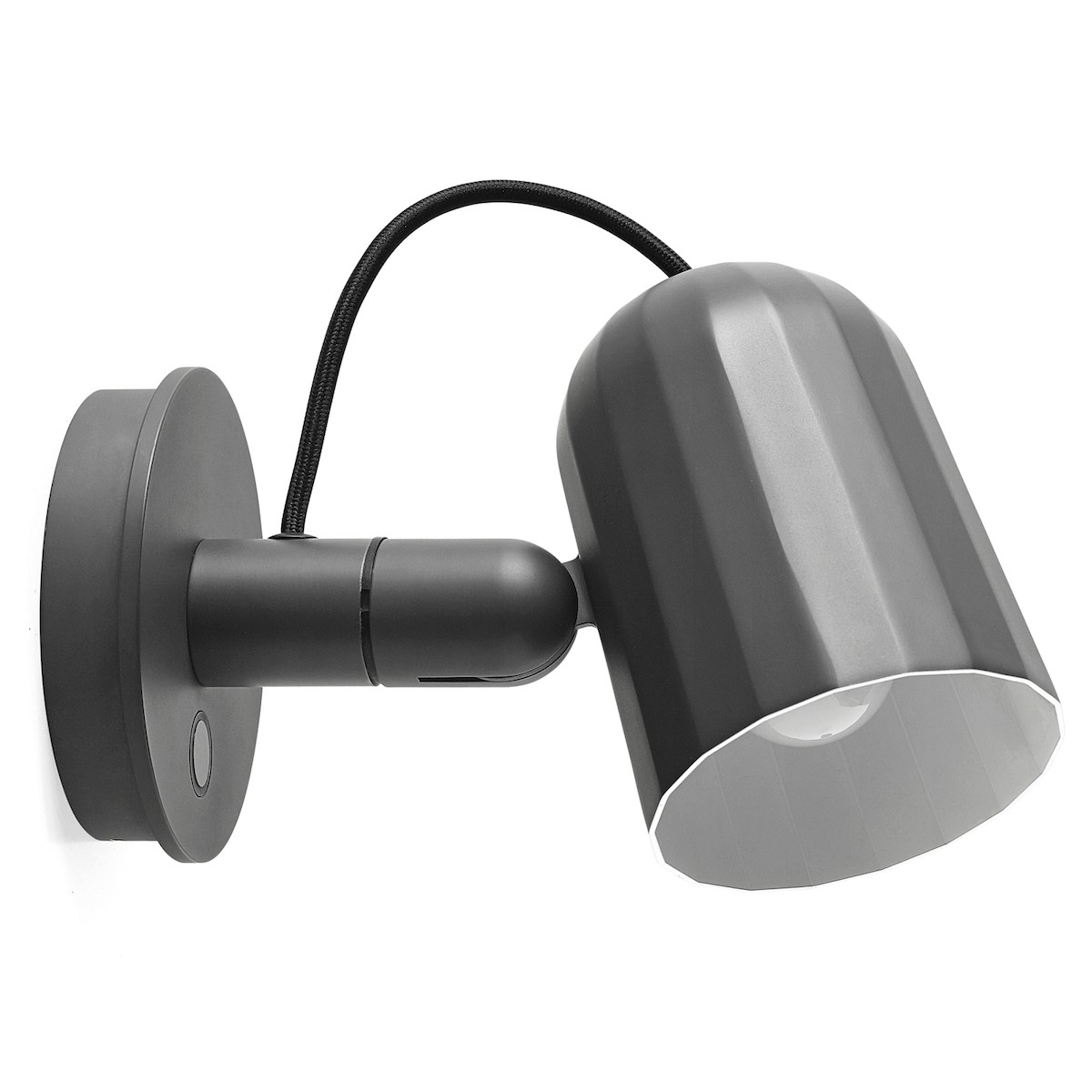 dark grey - Noc wall lamp button