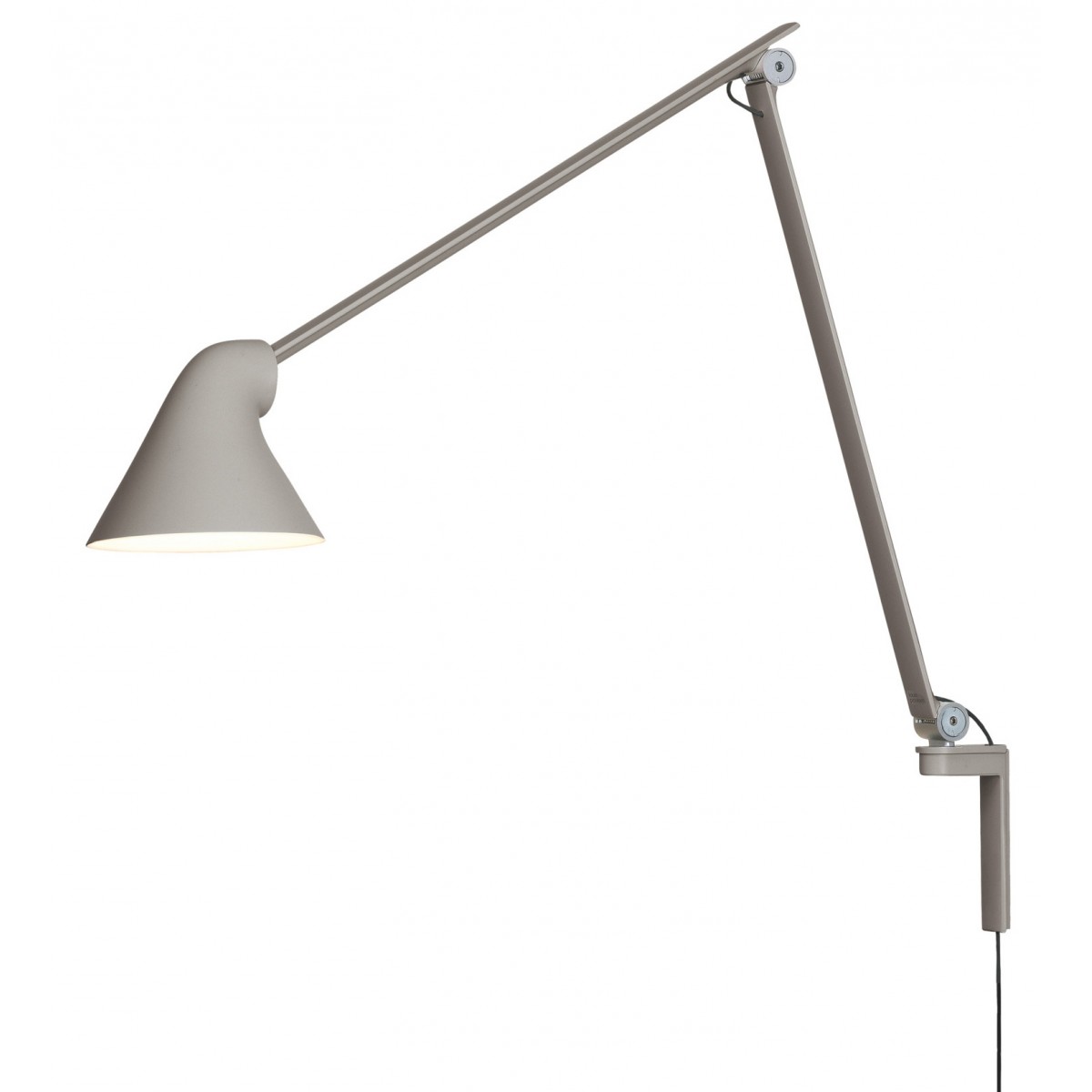 NJP wall lamp long arm – Light grey