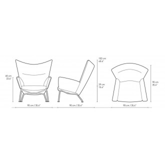 fauteuil Wing CH445