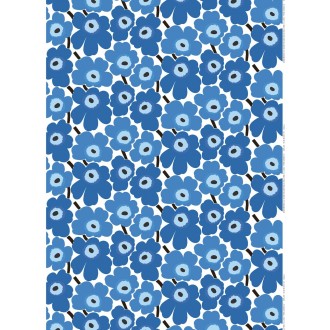 Pieni Unikko - bleu 017 - coton - tissu Marimekko