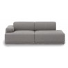 Connect Soft - 2 seater sofa, Configuration 2 - Re-Wool 128 fabric