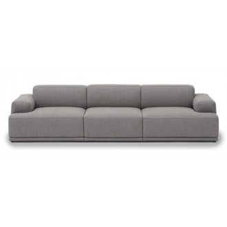 Connect Soft - 3 seater sofa, Configuration 1 - Re-Wool 128 fabric