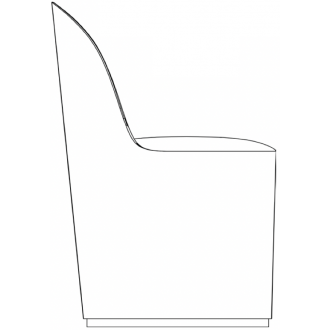 H80cm - Tail lounge chair