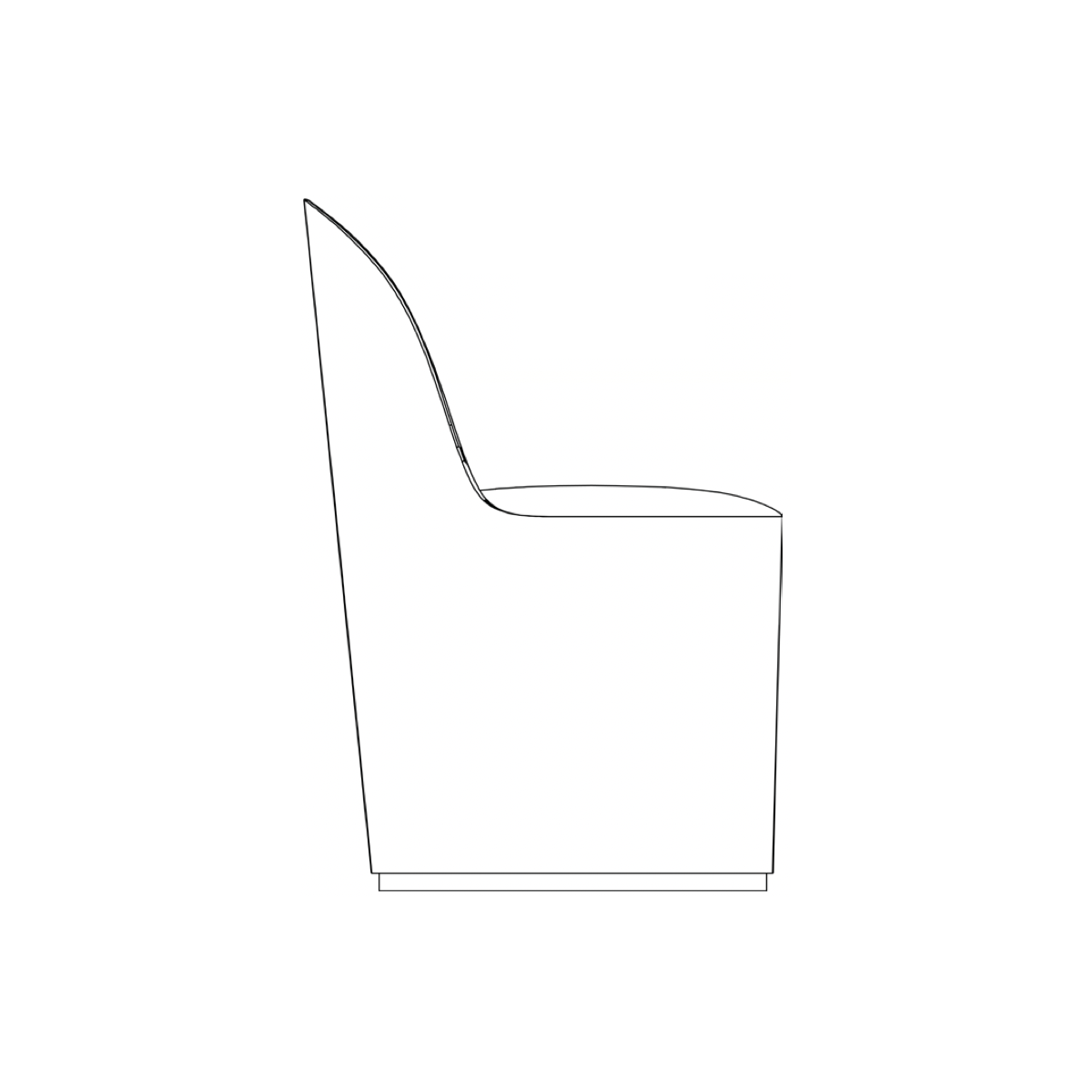 H80cm - Tail lounge chair
