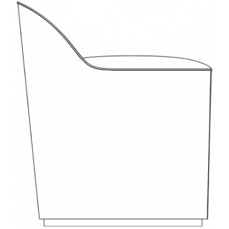H63cm - Tail lounge chair