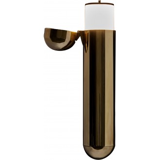 left opening - varnished brass – ISP wall lamp