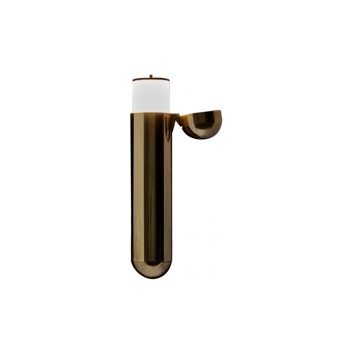 right opening – varnished brass – ISP wall lamp