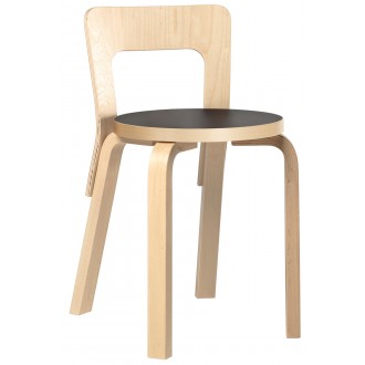 natural birch + black lino - 65 chair