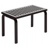153B bench – Slatted seat – Black lacquered birch
