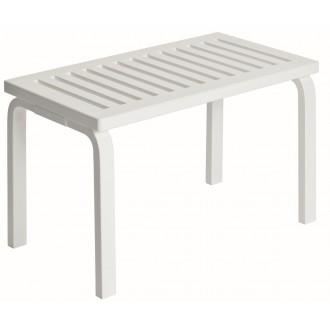 153B bench – Slatted seat – White lacquered birch