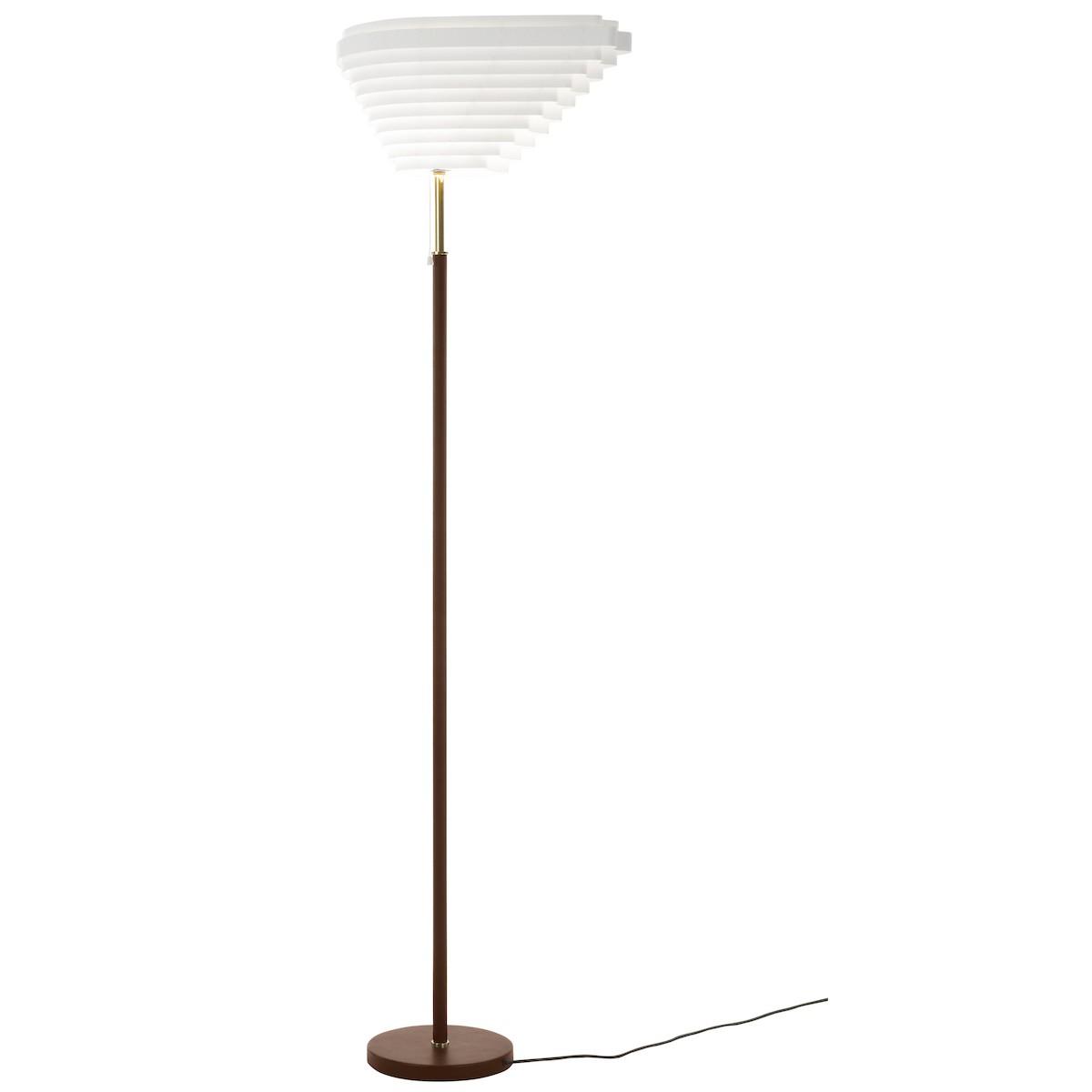 polished brass - A805 floor lamp "Angel's Wing"