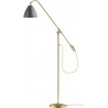 grey / brass - Bestlite BL4 floor lamp