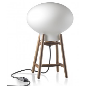 Hiti U4 table lamp - Opal / walnut