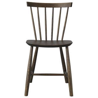 stained oak J46 chair