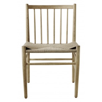 natural paper cord /  lacquered oak - J80 chair
