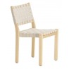 natural birch + natural/white webbing - Chair 611