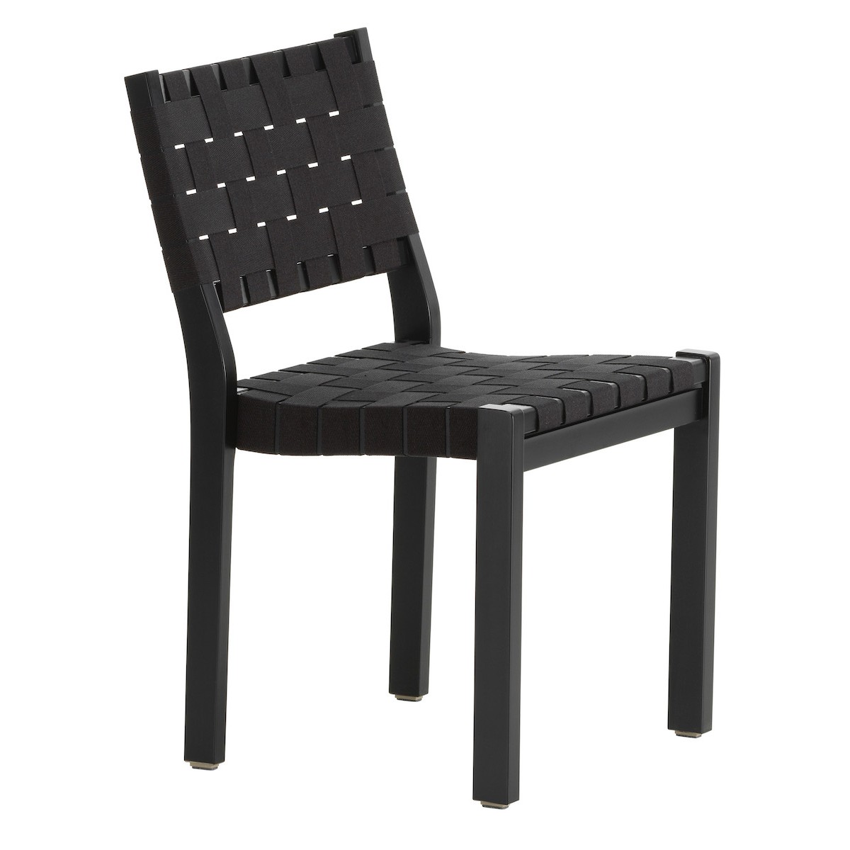 black birch + black webbing - Chair 611