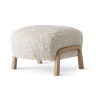 chêne huilé - peau de mouton moonlight 17mm - repose-pieds Wulff