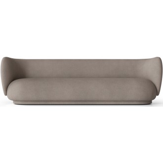 Rico 4-seater sofa – Brushed warm grey