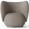 Rico lounge chair – Brushed warm grey