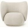 Rico lounge chair – Bouclé off-white