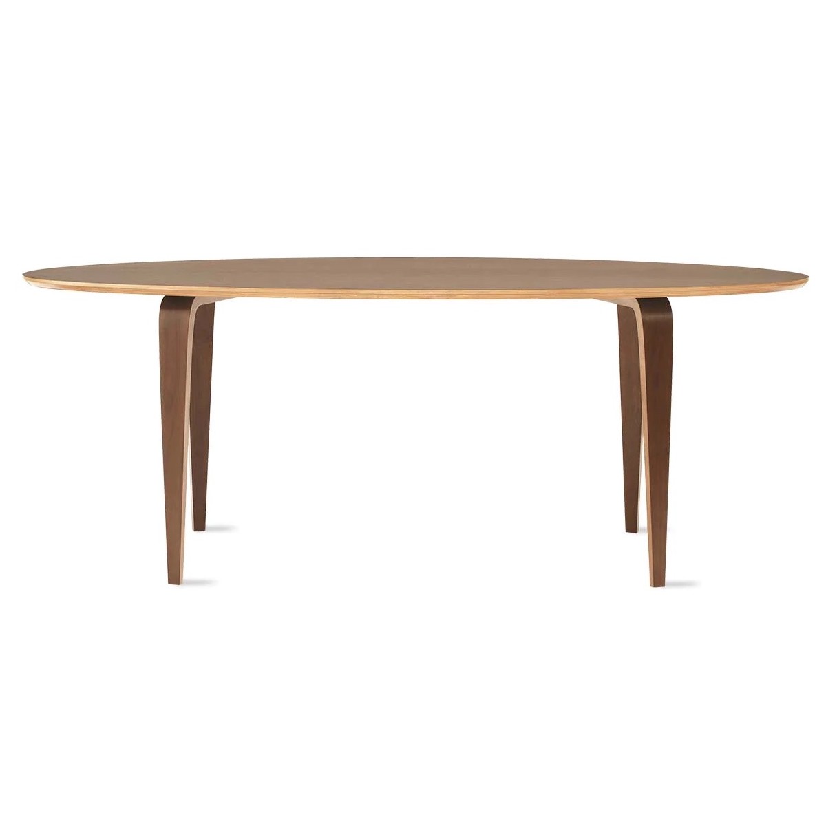 213,3 x 96,5 cm – Oval table – Natural walnut