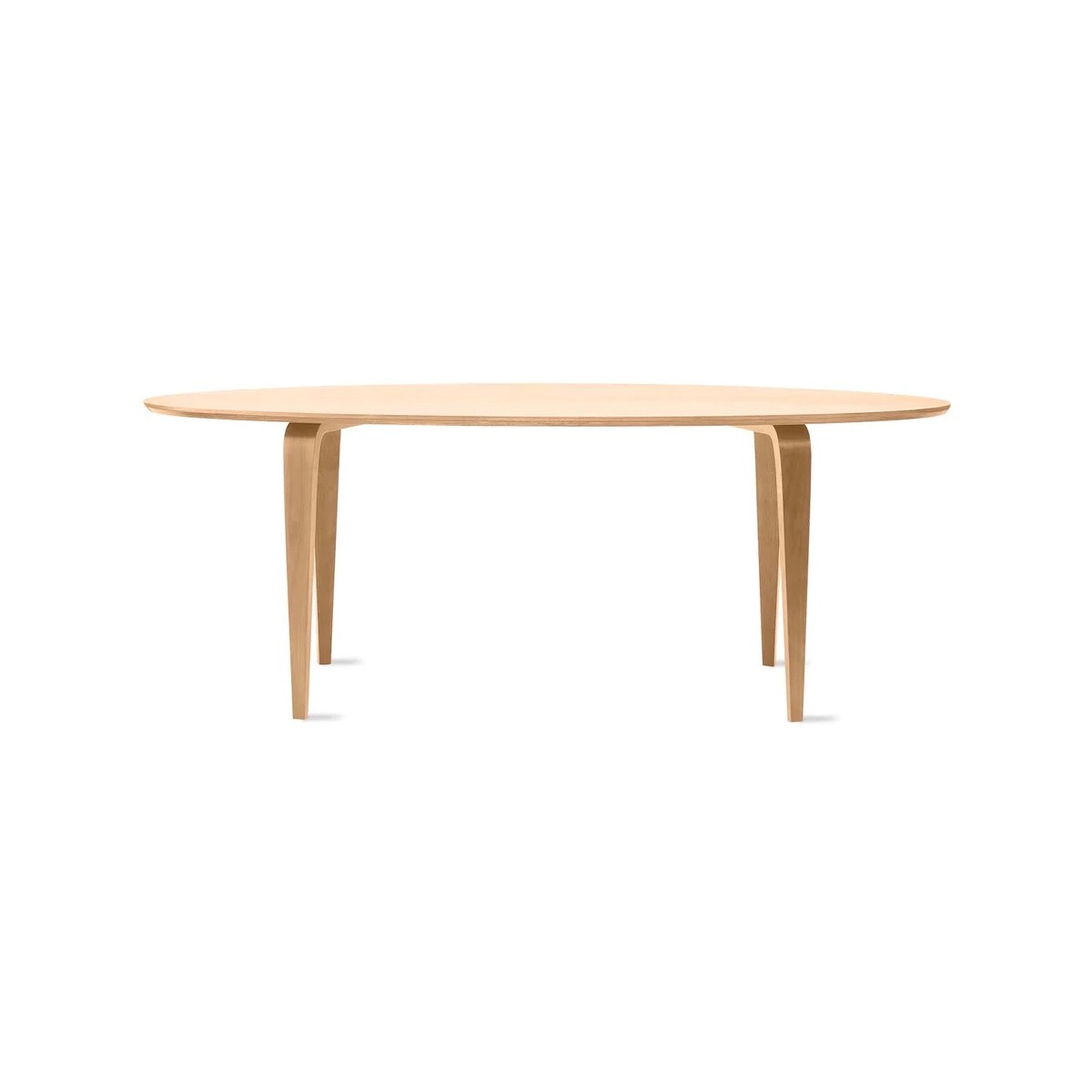 233,7 x 101,6 cm – Oval table – White oak