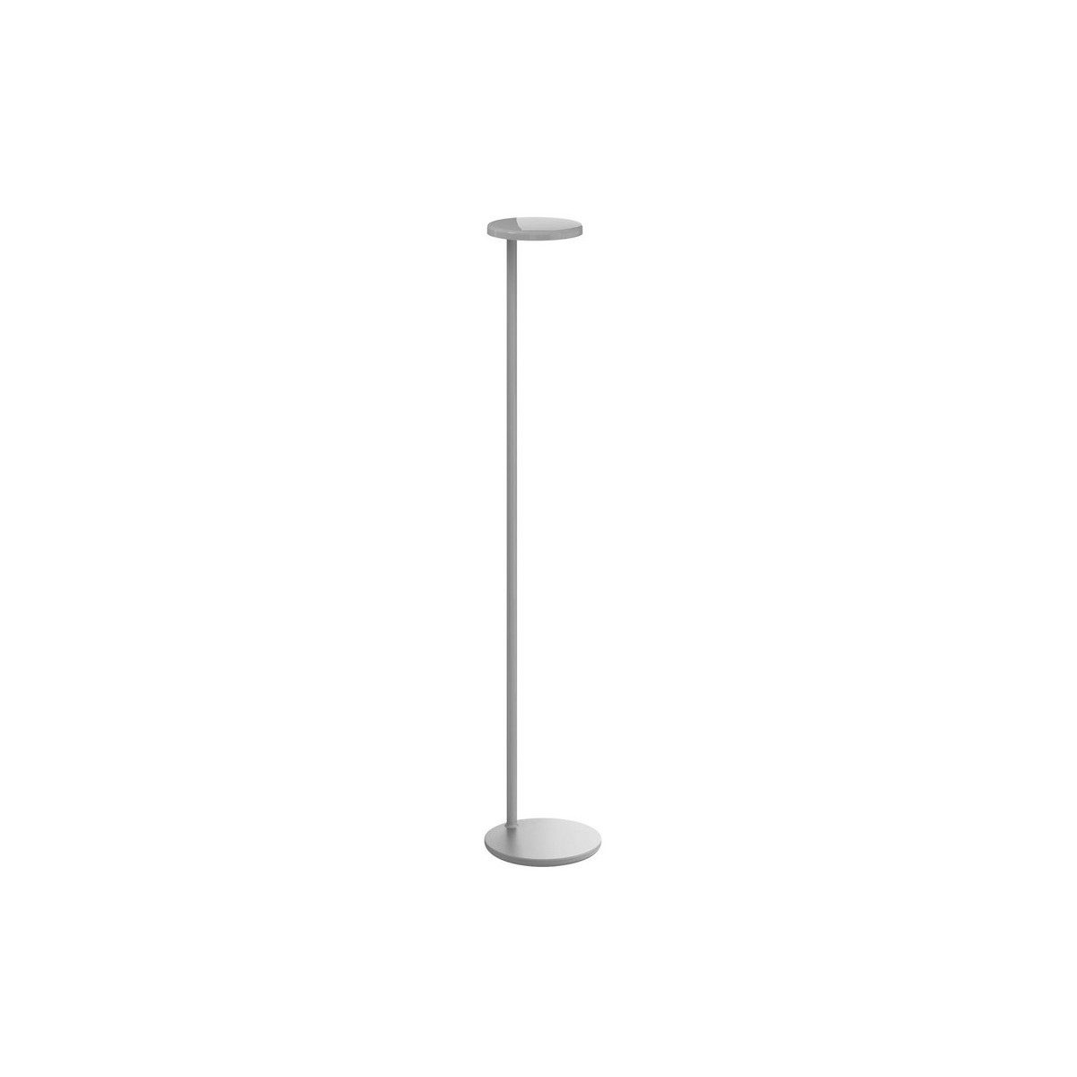 Oblique floor lamp – glossy grey