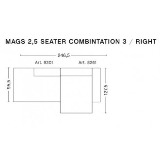 Atlas 411 - Mags 2.5-seater -  Comb. 3 Right