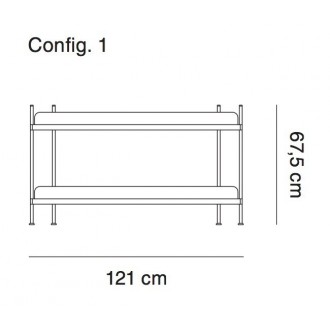 configuration 1 - Compile shelving system