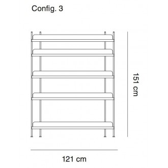 configuration 3 - Compile shelving system