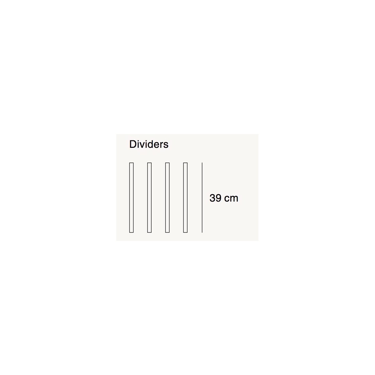 large - 4x dividers - Compile shelving system