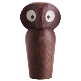 Owl – smoked oak – H8,5 x 4,40 cm – mini
