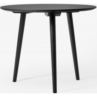 Ø90cm - black lacquered oak - In Between SK3 table