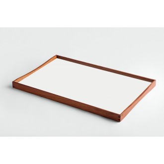 38 x 51 cm – Turning tray – blanc and black - L