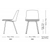 plastic shell + upholstered seat – Rely chair HW7