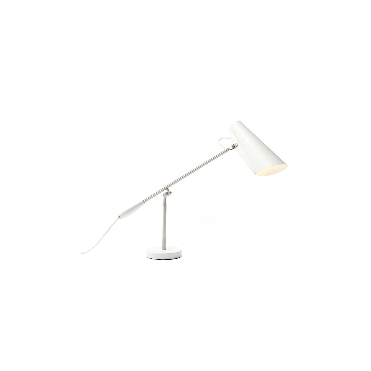 blanc / métal - lampe de table Birdy