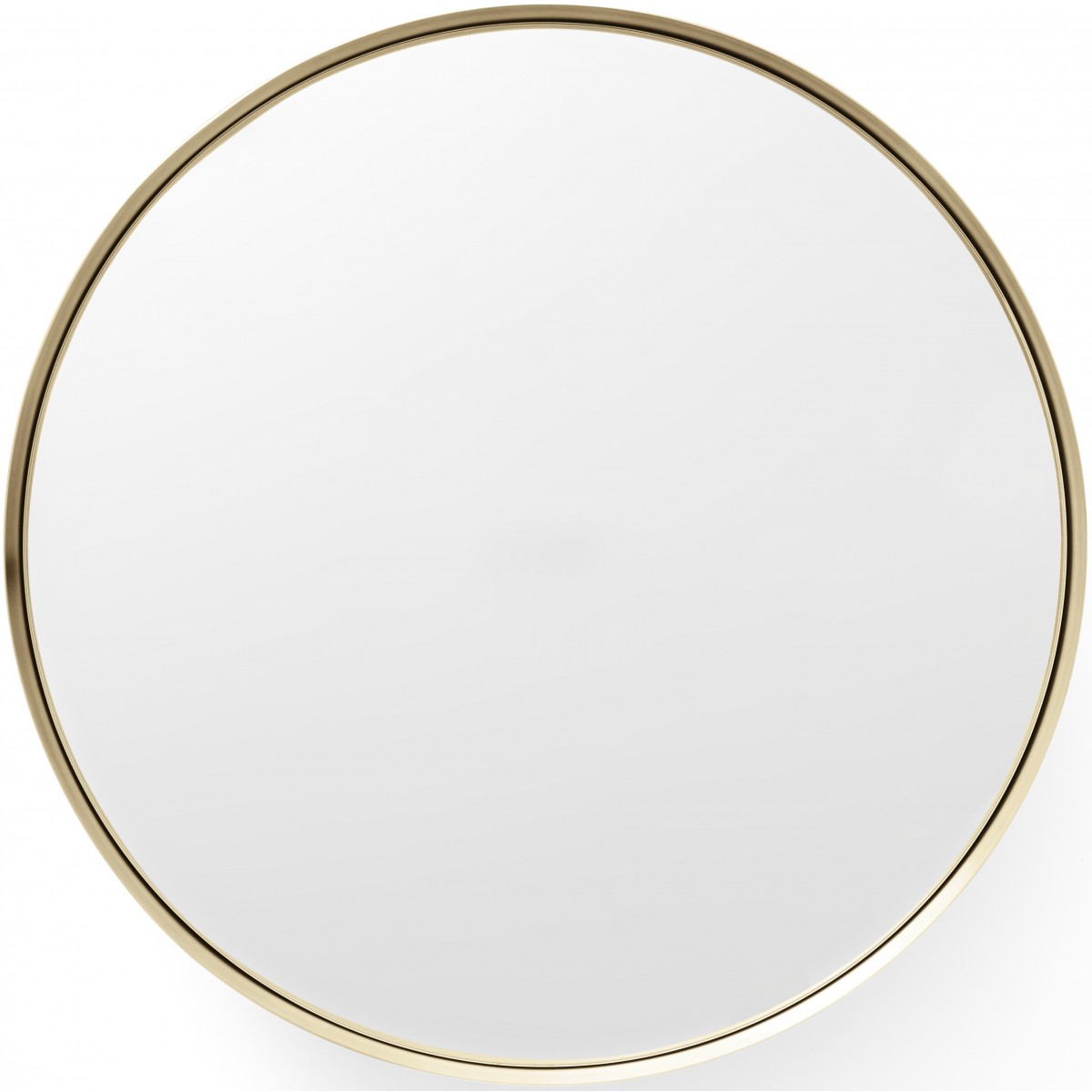 Ø60 cm- brushed brass - Darkly mirror