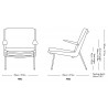 with armrests – Boomerang lounge chair HM2