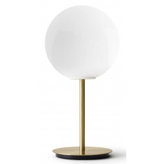 TR Bulb - lampe de table haute - laiton - verre opal brillant