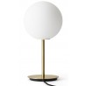 TR Bulb - lampe de table haute - laiton - verre opal mat