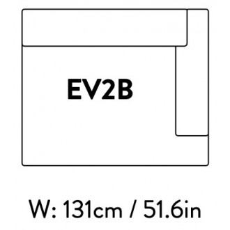 Right end module – 131 x 110 cm – Develius – EV2B
