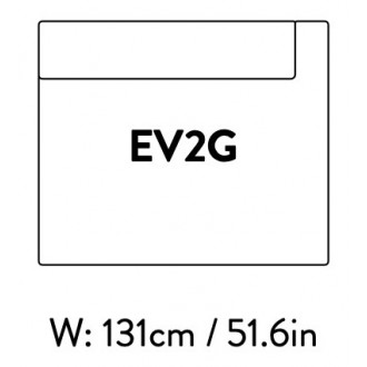 Extérieur droit – 131 x 110 cm – (sans accoudoirs) – Develius – EV2G