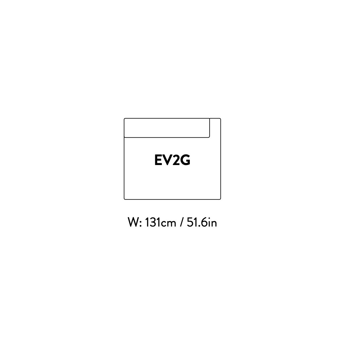 right open end module – 131 x 110 cm – Develius – EV2G