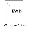 corner module – 89 x 89 cm – Develius – EV1D