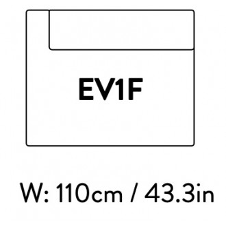 extérieur gauche – 110 x 89 cm – (sans accoudoirs) – Develius – EV1F
