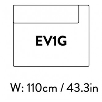 Extérieur droit – 110 x 89 cm – (sans accoudoirs) – Develius – EV1G