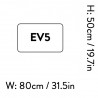 EV5 – 80 x 50 cm - large - pillow - Develius