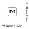 EV6 – 50 x 50 cm - medium - coussin - Develius